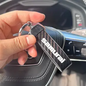 Luxury Lite Carbon Fiber Keychain for Suzuki Samurai, Multiple Colors Available, Compatible with All Keys, Durable & Stylish Design