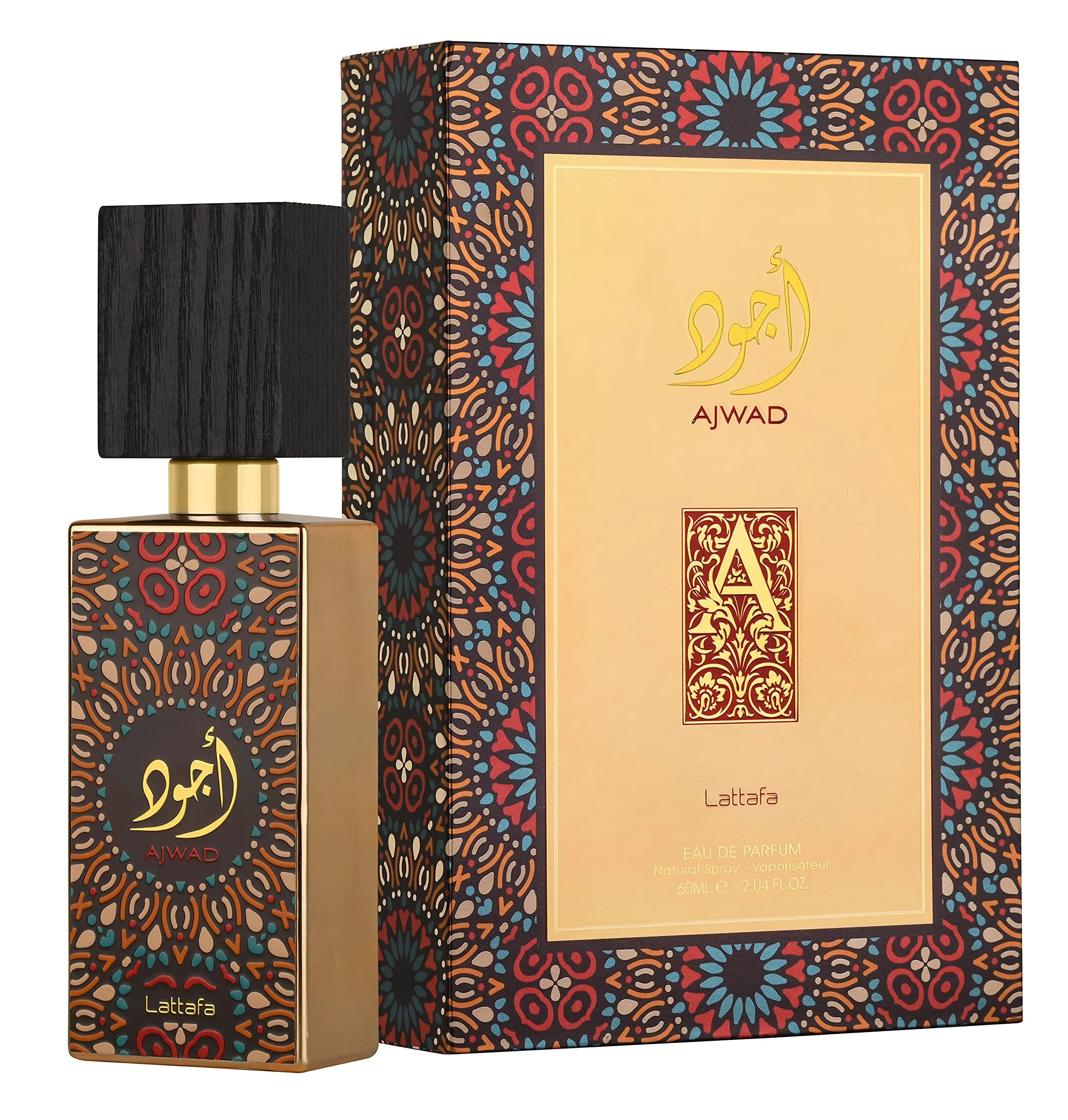 Lattafa Ajwad Eau De Parfum Spray for Unisex, 2.0 Ounce Perfume Fragrance perfume gift Lattafa Ajwad Eau De Parfum Spray for Unisex, 2.0 Ounce Perfume Fragrance perfume gift