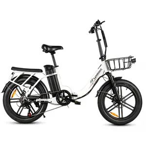 SAMEBIKE CY20PRO Folding Electric Bike - 800W Peak Motor, 20"x3.0 Fat Tires, 36V 13Ah Removable Battery, 20 MPH Max Speed, Up to 56 mi Range
