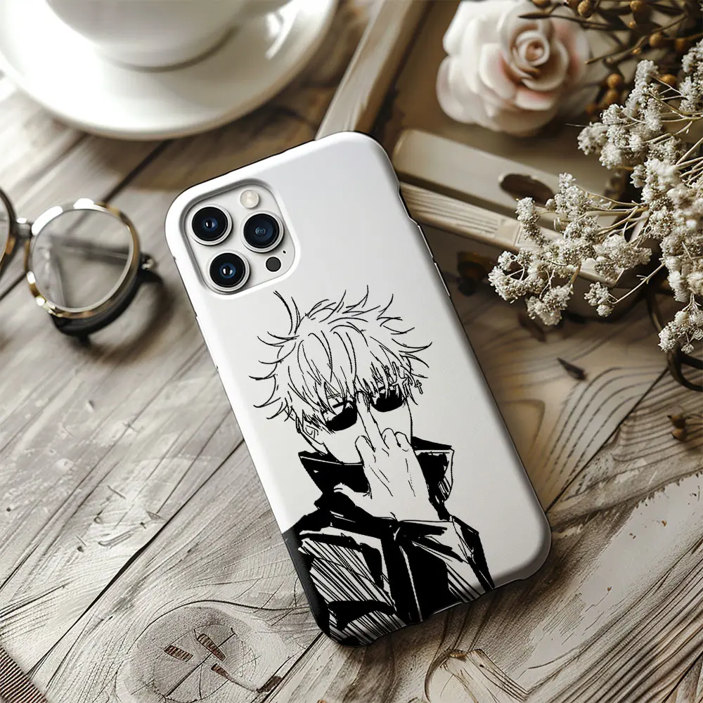 Jujutsu Kaisen Phone Case, JJK Manga Anime Stylish Shock-Absorbent Tough Case  Cover for lPhone 16 15 14 13 12 11 XR 17 Air Promax, Gift for JJK Anime  Fans - TikTok Shop