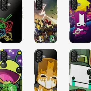Castle Crashers Themed Phone Case Premium Matte Texture, Protection, Shockproof, Anti-Drop, Anti-Fingerprint For IPhone 17-12, Pro Max, Pro Plus, and Samsung S25-22 Protection Safety
