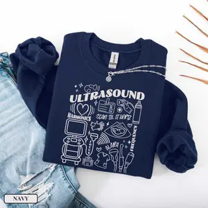 Sonographer T-Shirt, Ultrasound Tech T-Shirt or Sweatshirt, Sonographer Tee, Ultrasound Tech Shirt, Cotton Fabric Crewneck, Womenswear Sonography Top