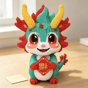 DIY 3D Puzzle Craft Kit, Creative Interlocking Cartoon Blocks, Perfect Gift for Adults, Easter Halloween Christmas Birthday