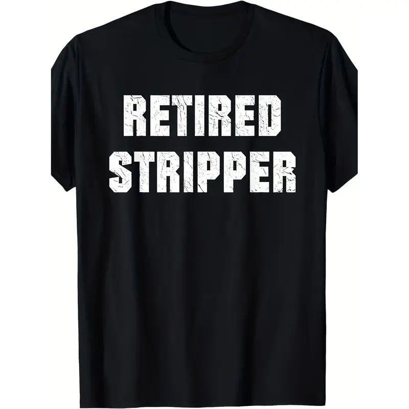100% Cotton Golf Gift T-Shirt For Men and Women Funny Male Strippers And Retired Strippers T Shirts 100 Cotton Plus Size Black 7 76 Ounces