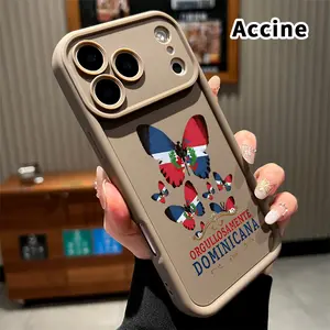 Dominican Butterfly Pride Phone Case for iPhone 17 Pro Max 16 15 14 Plus 13 12 Mini 11 XR X XS Air E Matte TPU Drop-Proof Rugged Durable Soft Bumper Cover Gift for women boy