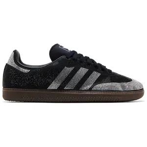 Adidas Samba OG Rhinestone Black Silver Women's Sneaker IH9052 Authentic Original Crystal Low Fashion Comfortable Everyday Wear Round Toe Box Closed Toe Shoe for Girls