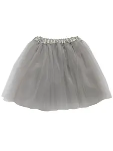 Silver Plus Size Adult Tutu Skirt - Women's Plus Size 3- Layer Basic Ballet Costume Dance Tutus