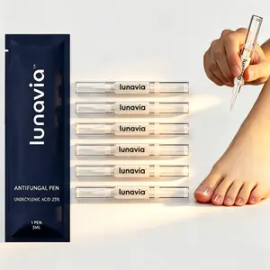 Lunavia Antifungal Pen UNDECYLENIC ACID 25% for Athlete's Foot Jock Itch & Ringworm Treatment 3ML Toe Polish Vecnythra Solution