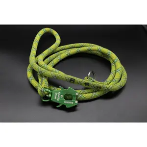 Green - Timber Tartan - Upcycled Climbing Rope Dog Leash