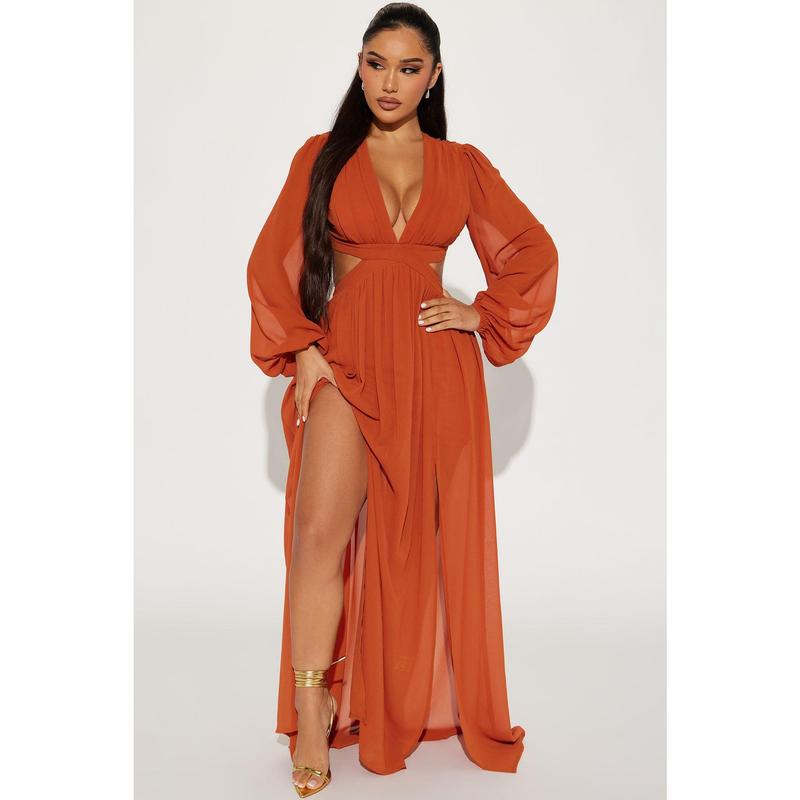 Natalia Maxi Dress - Cognac