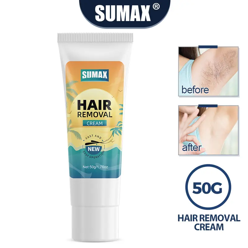 [New upgrade] Sumax hair removal cream 6-times use set contains aloe vera moisturizing essence, no dryness after hair removal, can be used in private areas Body Care Plant Sensitive Silicone Smooth Wax# hair removal cream waxing kit