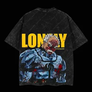 Superstyle "I am So Lonely" Conquest Viltrumite Invincible War Comic Double Printed Oversize Lightweight Cotton T-Shirt with Acid Washed Design CZE YZ1