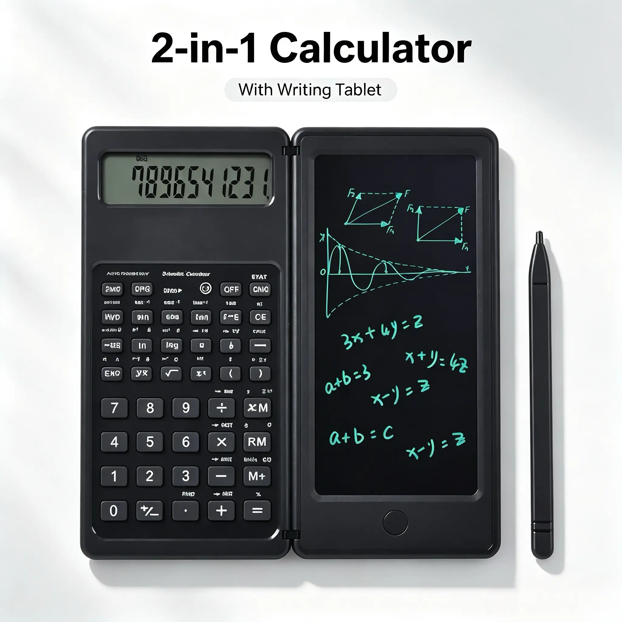 Scientific Calculators 10-Digit Large Screen,Multi-Functional Math Calculator with Notepad, Classroom,with Algebra, Trigonometry, and Calculus, Suitable for Students, Teachers, &Business Professionals, Lead for School Supplies.