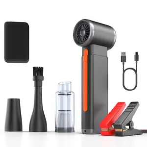 21800mAh, Geeneu Portable Jump Starter & Violent Fan/Turbo Fan, Blower, 12V Car Battery Jump Box (9.0L Gas /7.5L Disel ), Power Bank, LED Light, LED Display, Multi-functional