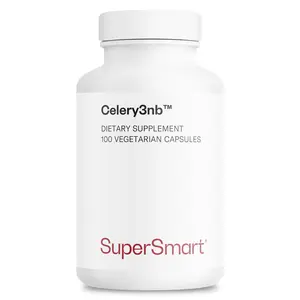 SuperSmart - Celery3nb 150mg per Day (Patented) - Natural Celery Seed Extract Supplement - Well-Tolerated Phthalides | Non-GMO & Gluten Free - 100 Vegetarian Capsules