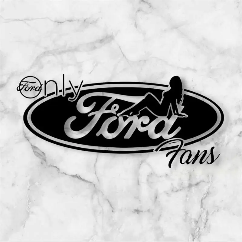 Only Ford Fans Logo Decal - Premium Quality Car Sticker for Ford Enthusiasts