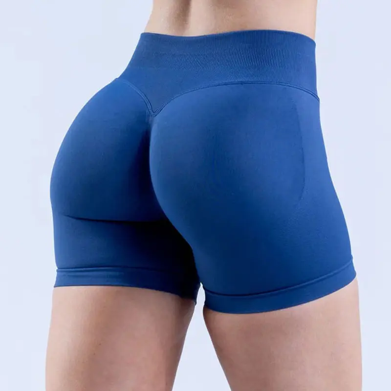 Seamless fitness yoga shorts, butt-lifting running yoga pants, high-elasticity quick-dry three-point sports shorts Seamless fitness yoga shorts, butt-lifting running yoga pants, high-elasticity quick-dry three-point sports shorts