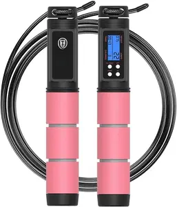 Jump Rope,  Jump Rope wit Counter, Workout Jumping Rope wit Steel Ball Bearings, Adjustable Lengt Speed Skipping Rope for Men Women  ome Gym, Crossfit, Fitness Exercise