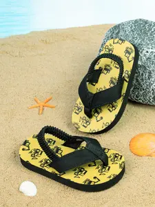 Boys' Cute Summer Sandals Beach Flip Flops with Elastic Back Strap, Soft Comfortable Textile Shoes for Daily Wear, Perfect for Vacation Beach Indoor Use