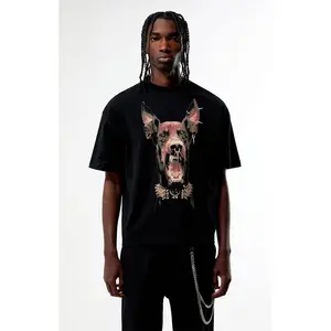 Pacsun Men's Hell Hound Cropped Boxy T-Shirt