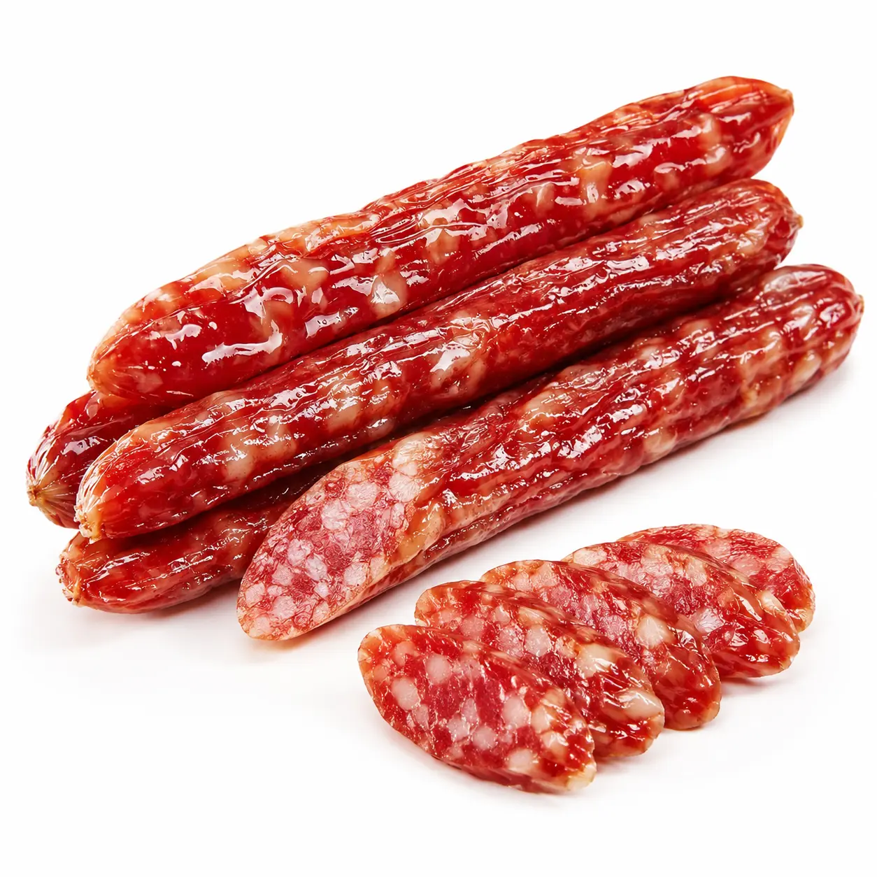 Cantonese Style Chinese Sausage Value Pack, Sweet & Savory Cured Pork Links for Cooking and Snacking