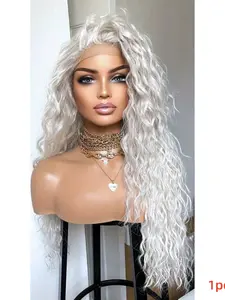 Fashion Ultra Soft Natural 26 Inch Lace Front Wig, 180% Density Curly Hair, Pre-Beled Daily Use, All Seasons