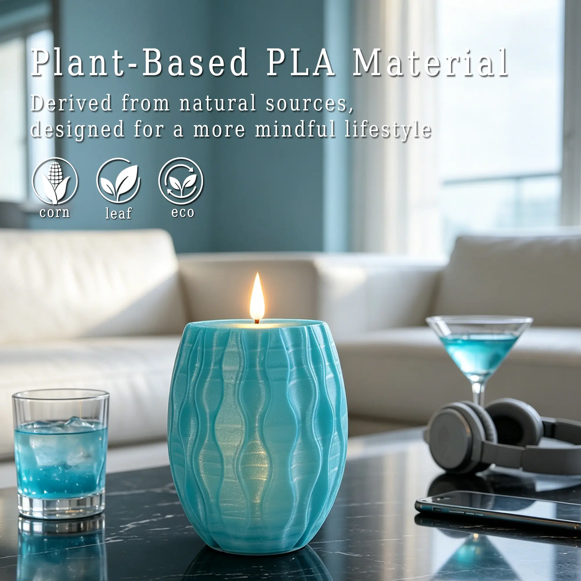 LED Flashing Dripless Plastic Candle - No Open Flame, Remote Control, Timing Function, Dynamic Flame Effect, Downward Lighting, AAA 2-Battery Powered, Casual Reading & Room Lighting, Home Decor for Multiple Rooms, Dripless Candles