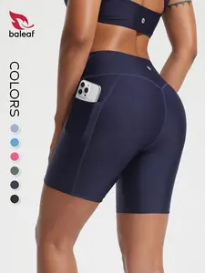 BALEAF Women's High Waisted Tummy Control Swim Shorts Board Shorts with Pockets UPF50+ Sun Protection Quick Dry Lightweight Stretch Breathable Tankini Swimsuit Bottoms Versatile Multi Use Shorts for Swimming Beach Tennis Gym Travel Hiking #Summervibes sum