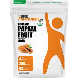 BulkSupplements - Organic Papaya Fruit Powder - Natural Fiber - Fruit Powders - Carica Papaya - 250g - 3g per Serving BulkSupplements - Organic Papaya Fruit Powder - Natural Fiber - Fruit Powders - Carica Papaya - 250g - 3g per Serving