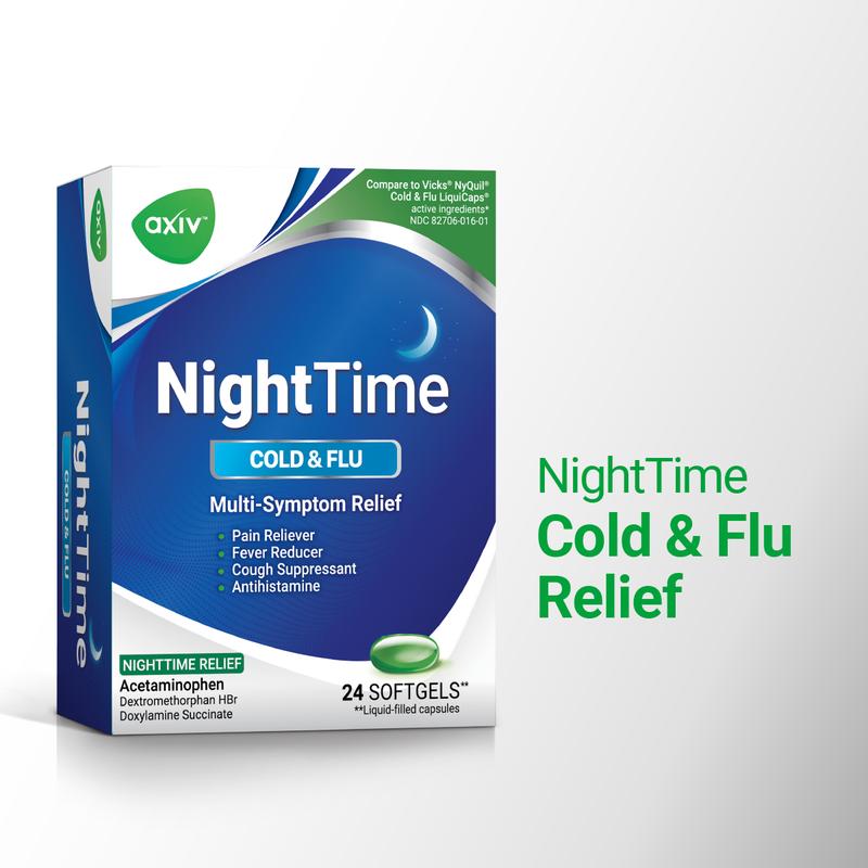 AXIV PACK: SINUS SEVERE 24 (1 BOX) + NIGHTIME 24 (1 BOX) Healthcare Vitamin Supplement