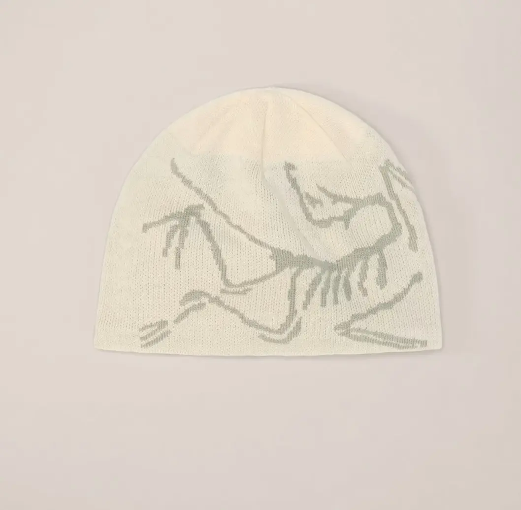 Skeleton Frog Knit Beanie, Gothic Winter Hat, Unisex Halloween Skull Beanie, Warm Cozy Cold Weather Cap