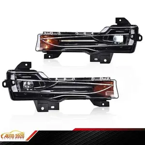 Fit For 2017-2023 Tesla Model 3 Y Pair Fog Light Lamp Led DRL Right & Left Side