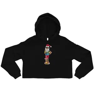 Summer Santa Crop Hoodie