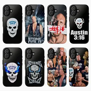 Stone Cold WWE Phone Case, Austin 3:16 Phone Case, Wrestling Legend Case, Retro WWE Inspired Design, Suitable for iPhone 17-11 Pro Max/Plus and  Samsung Galaxy S23-25