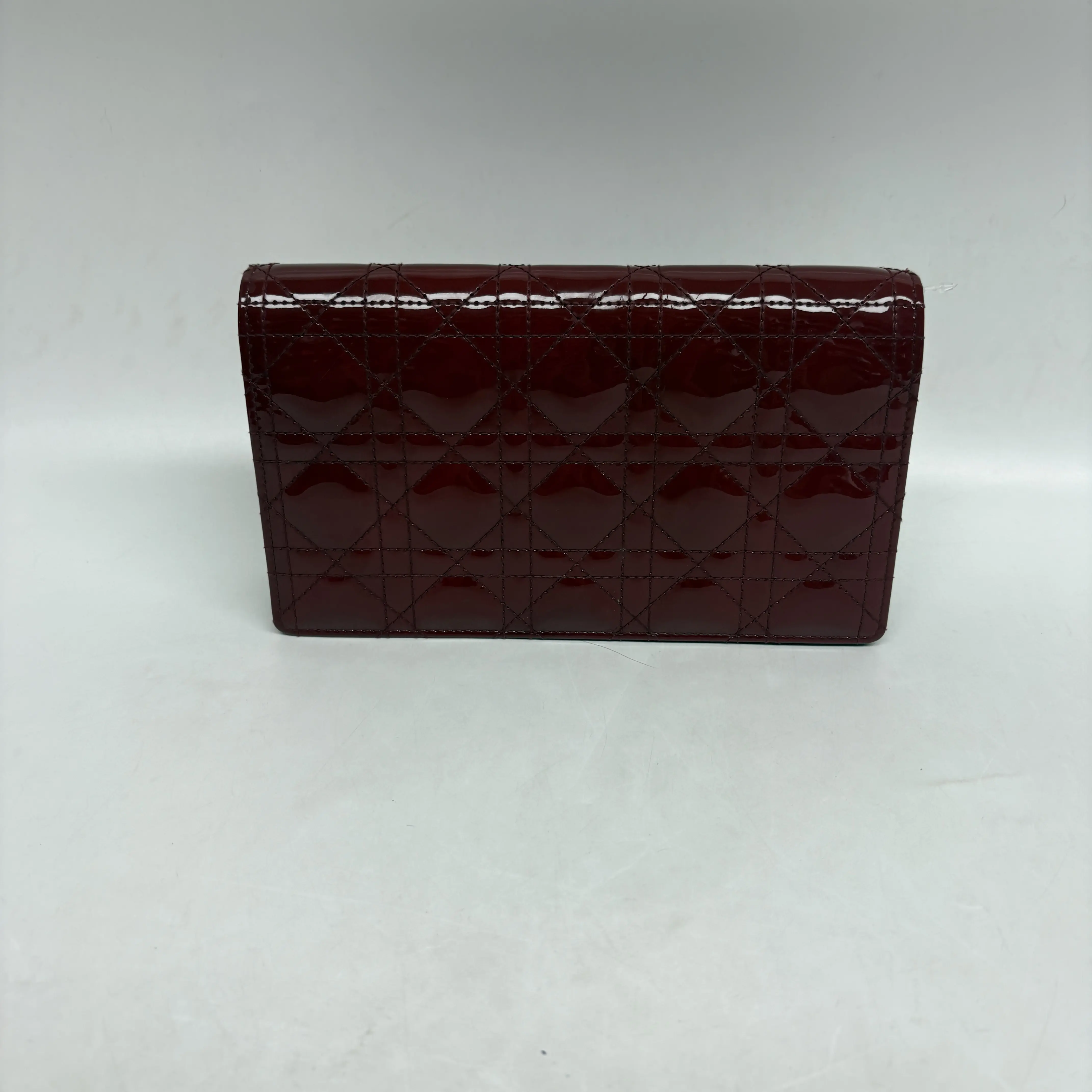 Pre-owned Calfskin Crossbody Bags Christian Dior Dior Classic Cannage Cherry