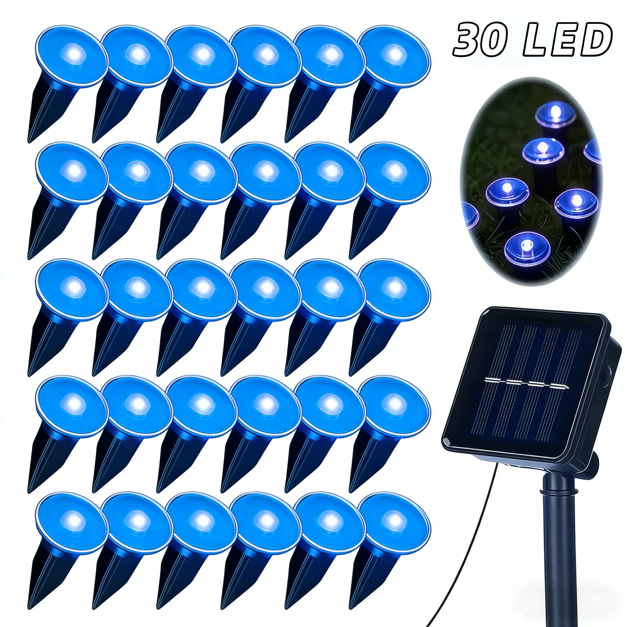 30 Pack Solar LED Pathway Lights, Waterproof Outdoor Garden Lights, Auto On/Off Landscape Lighting for Path, Walkway, Camping, Wedding & Holiday Decor 30 Pack Solar LED Pathway Lights, Waterproof Outdoor Garden Lights, Auto On/Off Landscape Lighting for Path, Walkway, Camping, Wedding & Holiday Decor