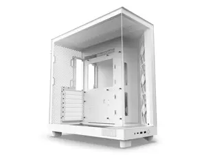 NZXT CC-H61FW-01 H6 Flow Compact Dual-Chamber Mid-Tower Airflow Case, White