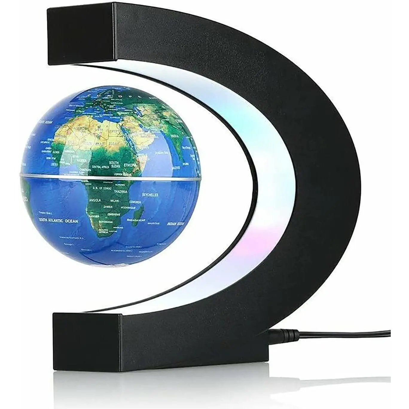 Magnetic Levitation Globe with LED Light, Cool Gadgets Floating Lamp Globe Decor, Cool Gifts for Men/Father/Husband/Boyfriend/Kids/Boss, Great Technology Graduation Gift