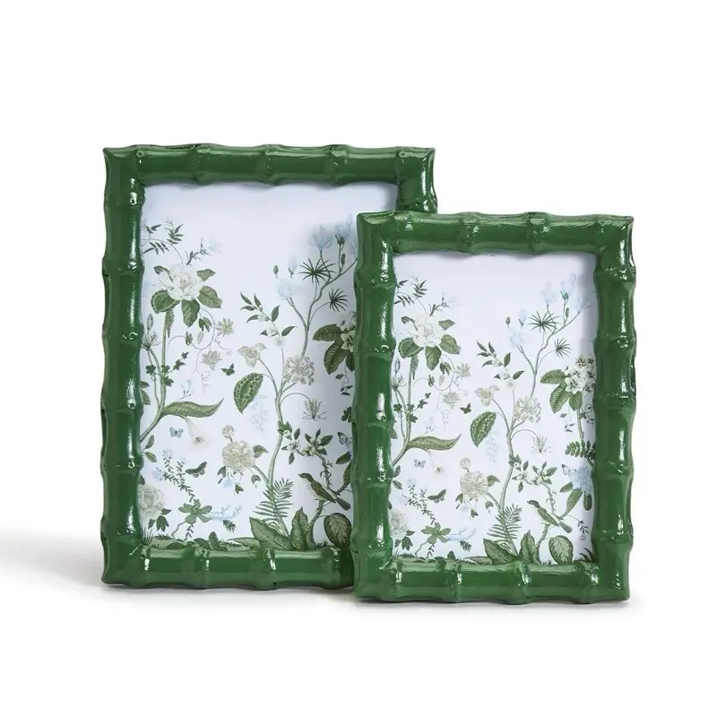 Green bamboo lacquered frame