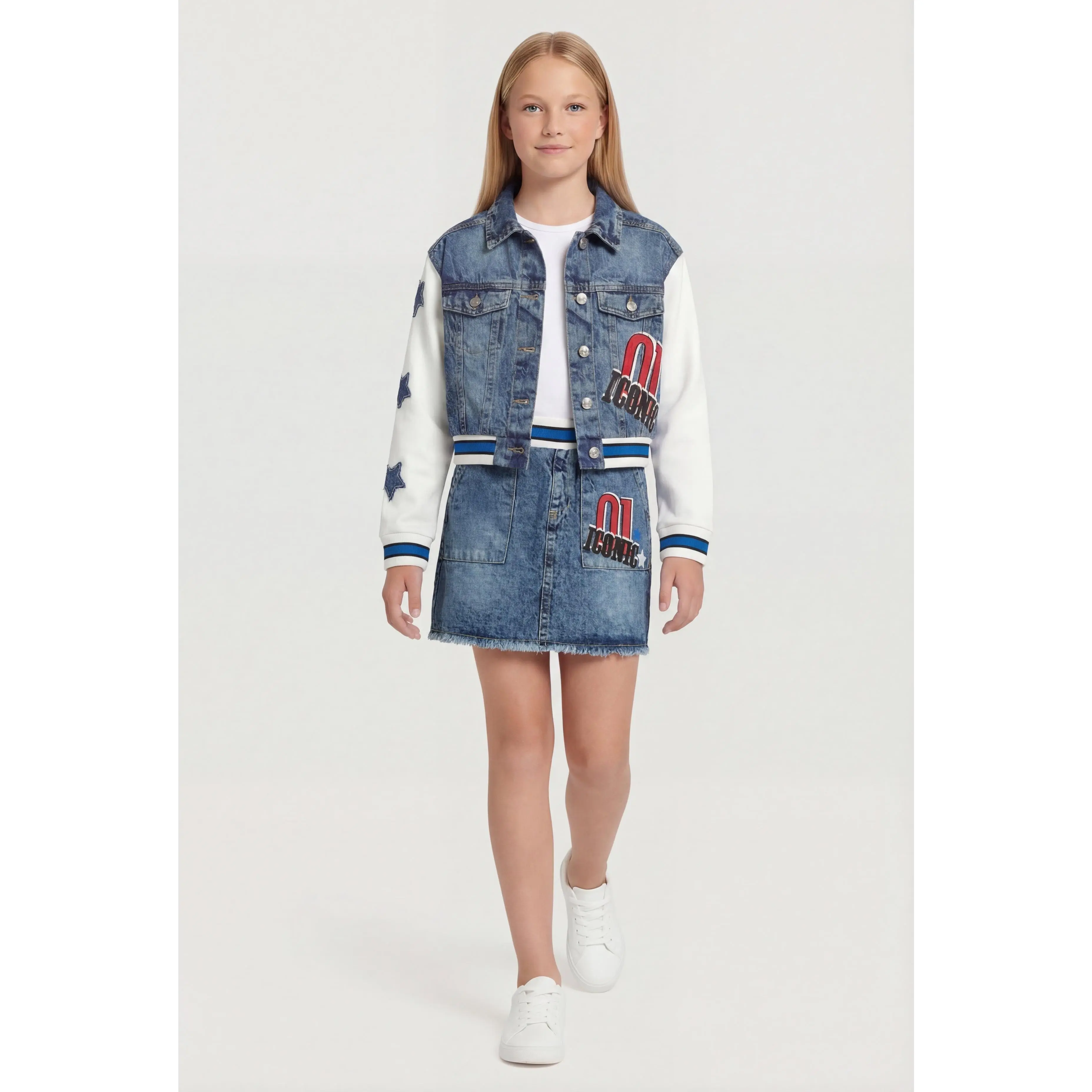 Girls 01 Iconic Denim Skirt