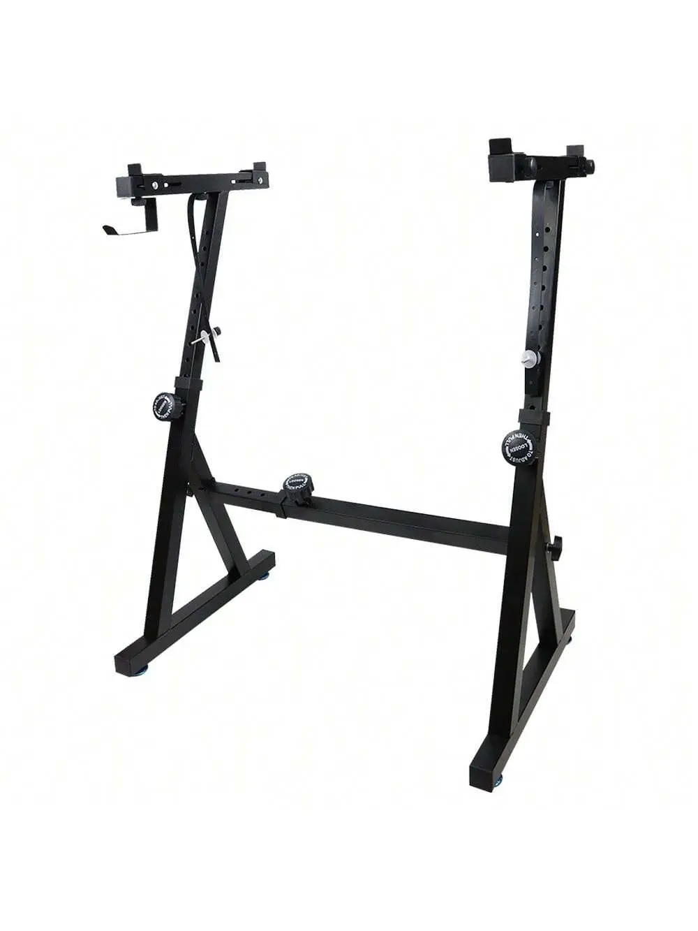 Keyboard Stand Piano Stand, Z Style Adjustable Keyboard Stand Keyboard Holder 250 Pounds Load Capacity Piano Keyboard Stand For 54 61 88 Keys Keyboards Z-Shaped Black With Footrest