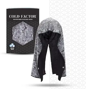 COLD FACTOR Cooling Hood - Instant Chill & Sweatproof, No-Drip Fit for Enhanced Performance, Sweat-Wicking,  Reusable & Machine Washable