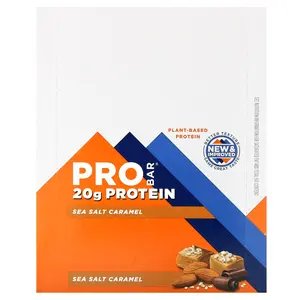 ProBar Protein Bar, Sea Salt Caramel, 12 Bars, 2.47 oz (70 g) Each