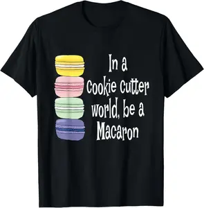 100% Cotton Macaroon, French Macaron, Funny Macaron Cookie T-Shirt