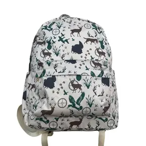 deer Backpack floral travel backpack hunting bag backpack school bag weekend bag