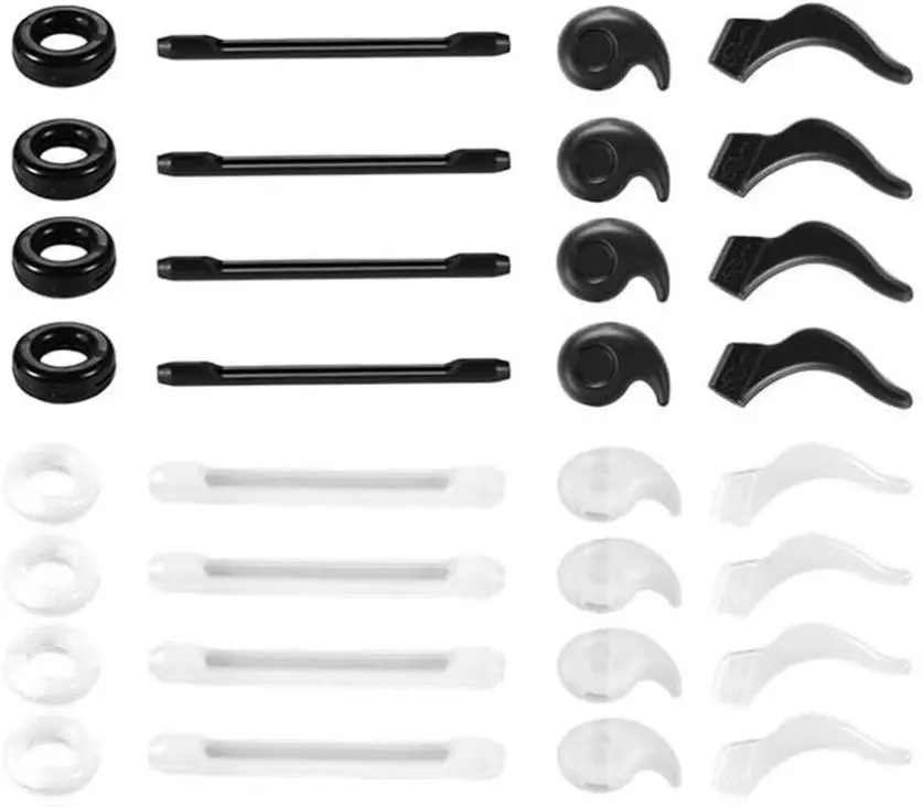 16 Pairs Premium Silicone Eyeglasses Retainers, Anti-Slip Ear Grip Hooks, Comfort Holders Protectors for Spectacles, Sunglasses, Reading Glasses – Ideal for Christmas, Birthday, Kids, Valentine's Day, Mother's Day Gifts, Tension, Everyday, 0.3-1.1 Cm Temp