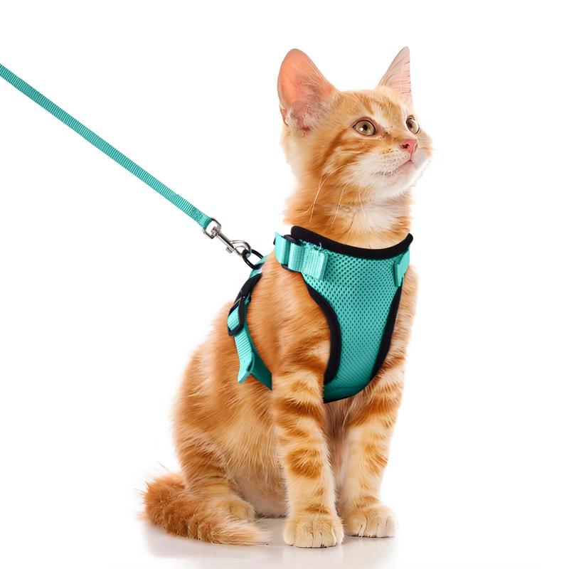 Gallery Detail: Cat Harness Leash For Walking Escape Proof Soft Adjustable Vest