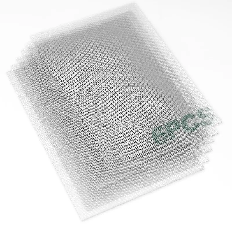 6Count 304 Stainless Steel Wire Mesh Screen, 1mm Hole 20 Mesh, No Rust and Sturdy, Easy to Cut, Heat-Resisting Metal Mesh for Vent, Window Screen Mesh, Cage, Filter Mesh, DIY Projects, etc