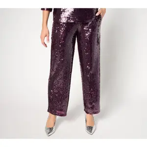 by Stacy London Petite Sequin Pant