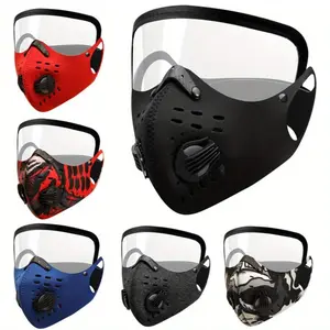 Reusable Face Mask with Advanced Exhalation Valve, 1 Count Dust-proof Face Mask with Built-in Filter, Ideal for Outdoor Activities, Unisex, Protective Mask, Anti Dust Mask